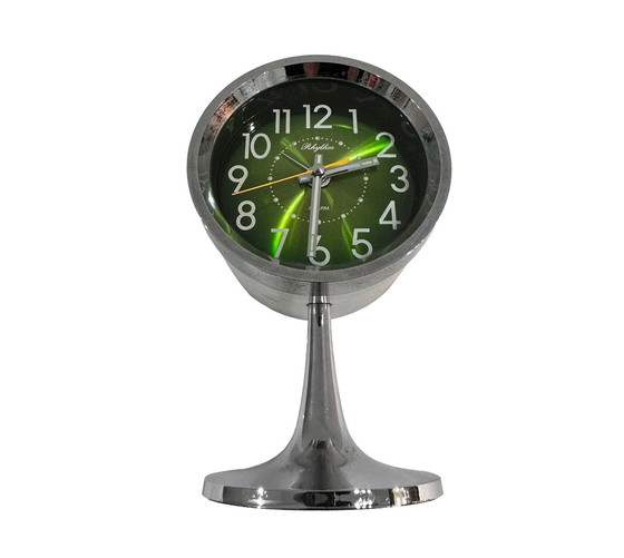 Image 1 of Vintage Alarm Clock - Rhythm 51111 - Japan - Space Age - 1970