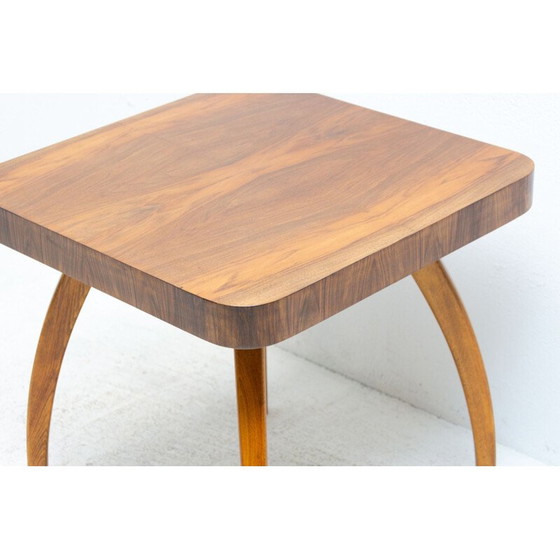Image 1 of Vintage walnut spider table H-259 by Jindrich Halabala, Czechoslovakia 1950
