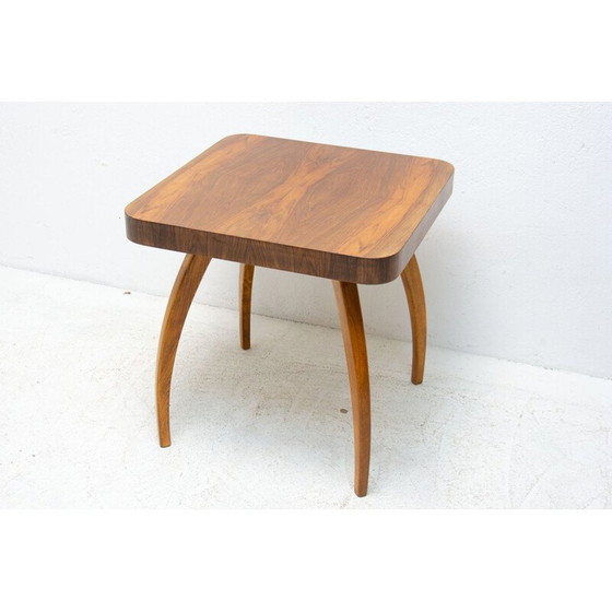 Image 1 of Vintage walnut spider table H-259 by Jindrich Halabala, Czechoslovakia 1950