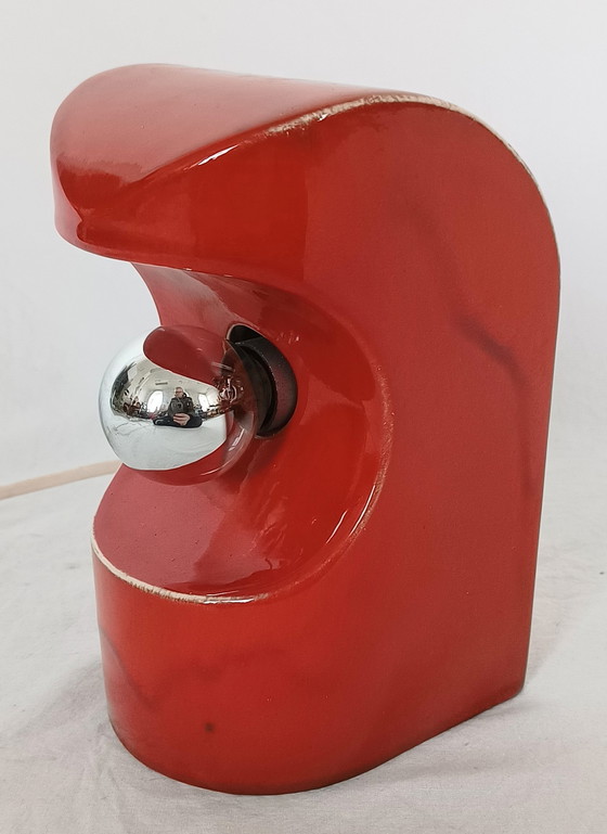 Image 1 of Space age ceramic table lamp 1970