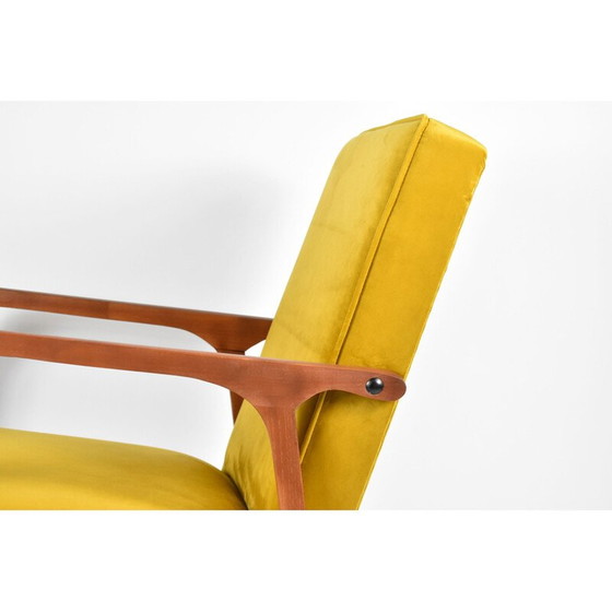 Image 1 of Poltrona vintage polacca b-04, velluto oro 1970