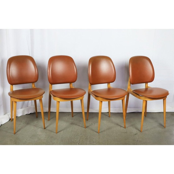 Image 1 of Set di 4 sedie vintage Baumann modello Pegasus, 1960