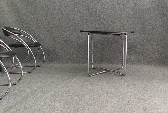 Image 1 of Tavolino da caffè Thonet B26 Bauhaus 1940 anni '40 e '50, design di metà secolo, loft, art déco, vintage, retrò. 