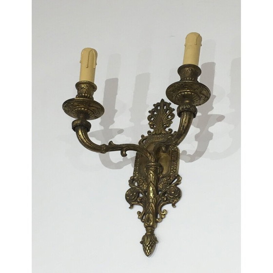 Image 1 of Pair of vintage bronze pendant lamp, 1920