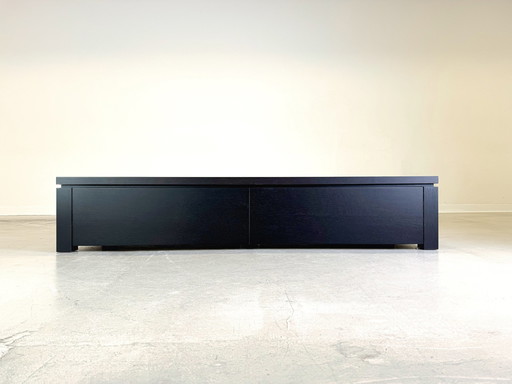 2X High quality modern sideboard lowboard chest of drawers dark