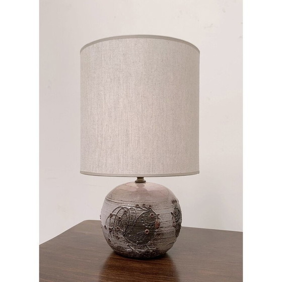 Image 1 of Vintage ceramic table lamp by Thérèse Bataille Dour, Belgium