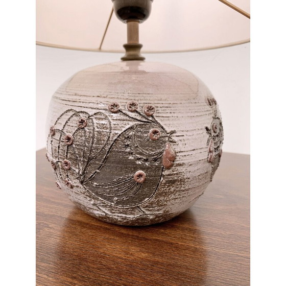 Image 1 of Vintage ceramic table lamp by Thérèse Bataille Dour, Belgium