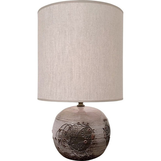 Image 1 of Vintage ceramic table lamp by Thérèse Bataille Dour, Belgium