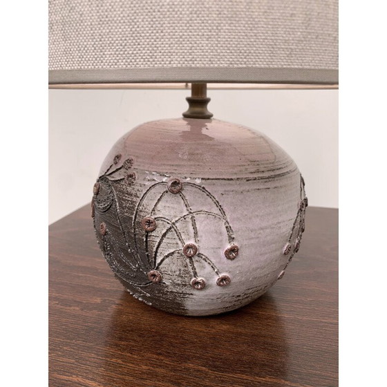 Image 1 of Vintage ceramic table lamp by Thérèse Bataille Dour, Belgium