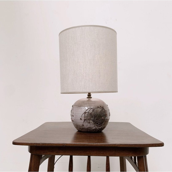 Image 1 of Vintage ceramic table lamp by Thérèse Bataille Dour, Belgium