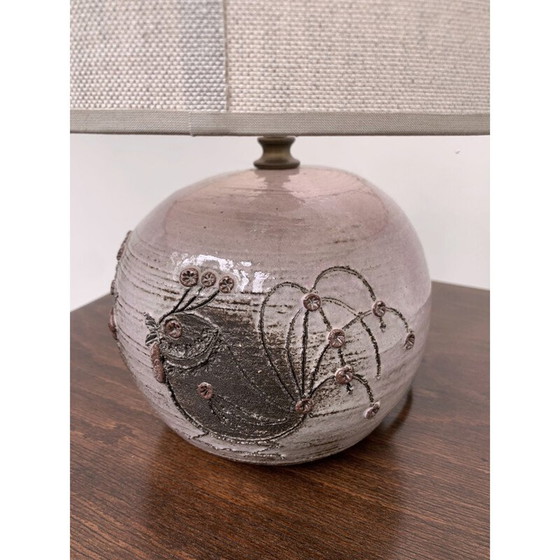 Image 1 of Vintage ceramic table lamp by Thérèse Bataille Dour, Belgium