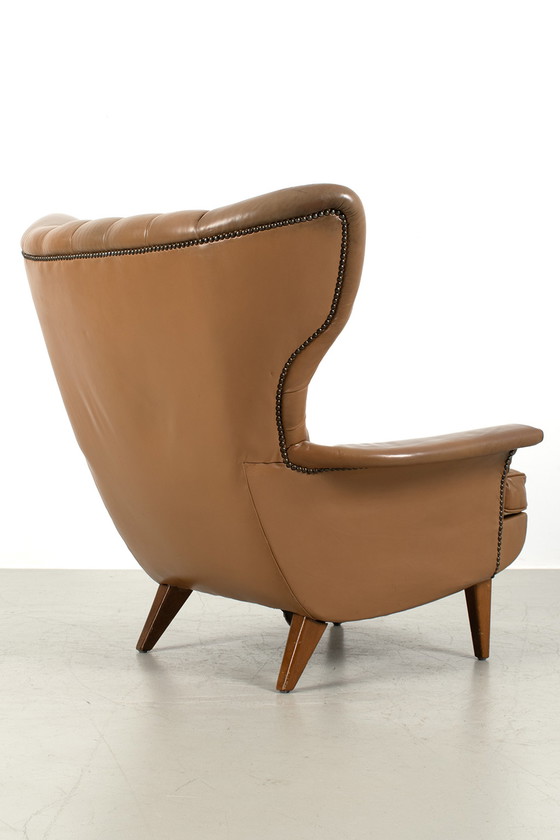 Image 1 of Vintage wingback armchair