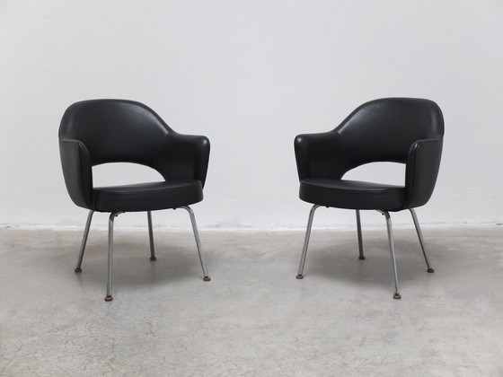 Image 1 of Original Set Of 4 'Executive' Armchairs By Eero Saarinen For Knoll, 1960S