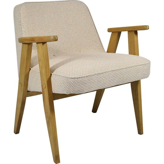 Image 1 of Poltrona vintage polacca, legno di quercia beige 1960