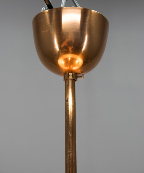 Image 1 of Bauhaus / Functionalist Copper Chandelier Ufo, 1930S