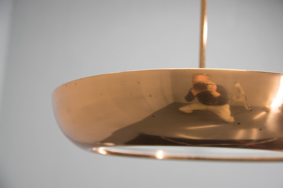 Image 1 of Bauhaus / Functionalist Copper Chandelier Ufo, 1930S