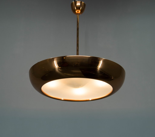 Bauhaus / Functionalist Copper Chandelier Ufo, 1930S