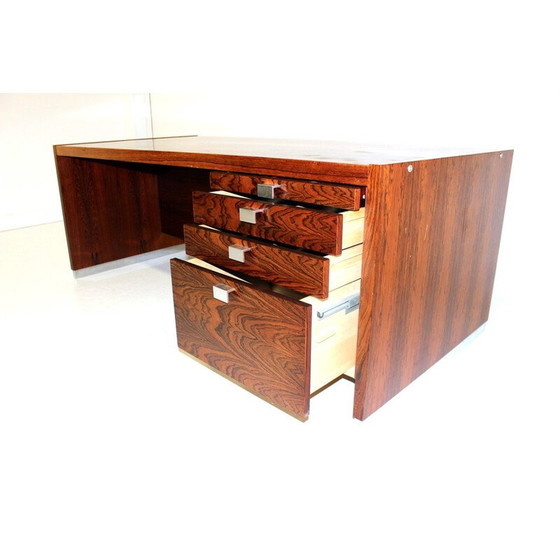 Image 1 of Vintage rosewood desk for Isku, Finland 1960