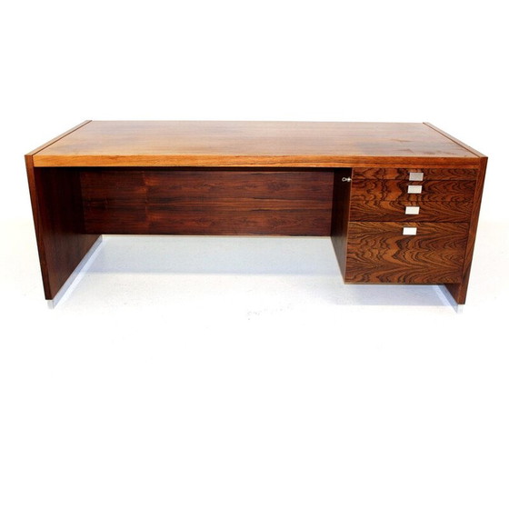 Image 1 of Vintage rosewood desk for Isku, Finland 1960