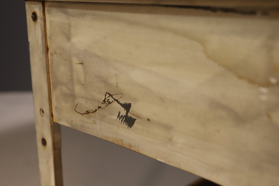 Image 1 of Industrial Iron Kitchen Table From The 1950S, Czechoslovakia