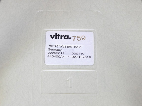 Image 1 of Vitra Original Dsr In Parchment Glass Fiber Design Charles Eames