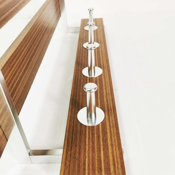 Image 1 of Vintage modernist wall coat rack, Germany 1970s