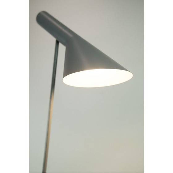 Image 1 of Louis Poulsen" vintage floor lamp in drawn steel by Arne Jacobsen, 1957