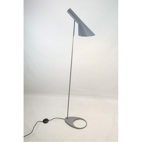 Image 1 of Louis Poulsen" vintage floor lamp in drawn steel by Arne Jacobsen, 1957