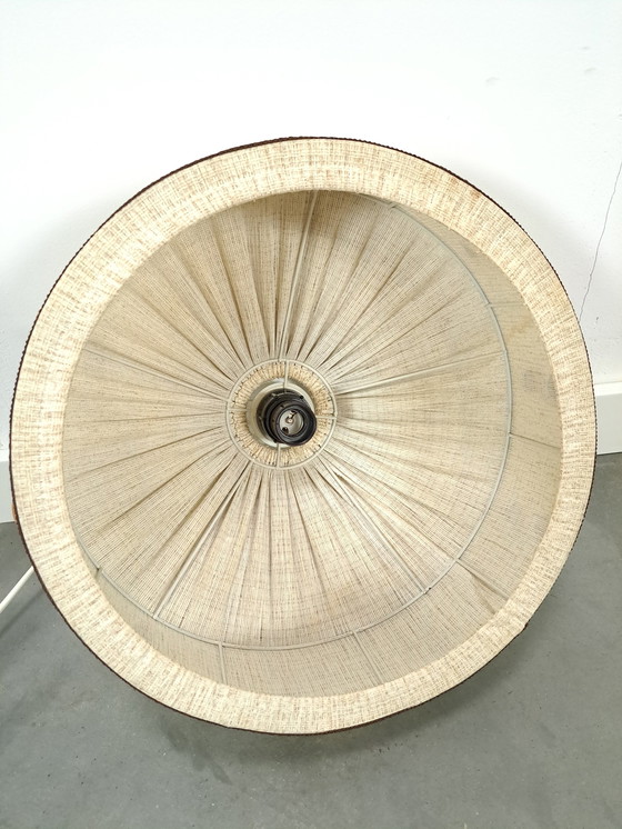 Image 1 of Fabric Pendant Lamp With Wooden Details