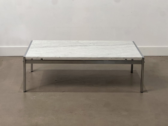 Image 1 of Design Carrara Marble Low Coffee Table, Italy 1970'S