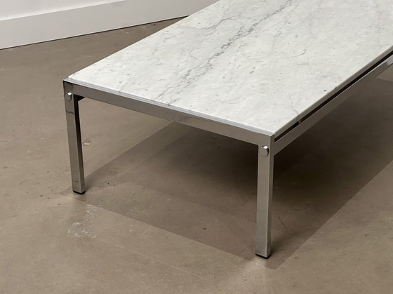 Image 1 of Design Carrara Marble Low Coffee Table, Italy 1970'S