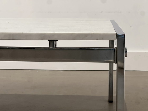 Image 1 of Design Carrara Marble Low Coffee Table, Italy 1970'S