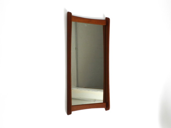 Image 1 of 1960S Scandinavian Teak Wall Mirror In Minimalist Design