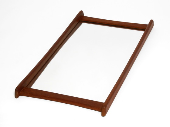 Image 1 of 1960S Scandinavian Teak Wall Mirror In Minimalist Design