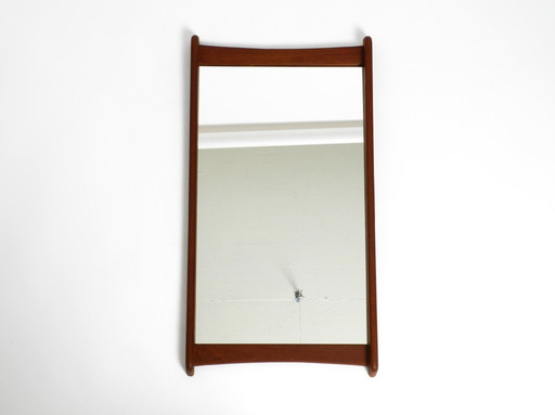 1960S Scandinavian Teak Wall Mirror In Minimalist Design