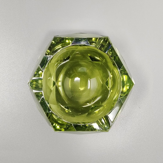 Image 1 of 1960S Astonishing Green Ashtray Or Catch-All By Flavio Poli For Seguso