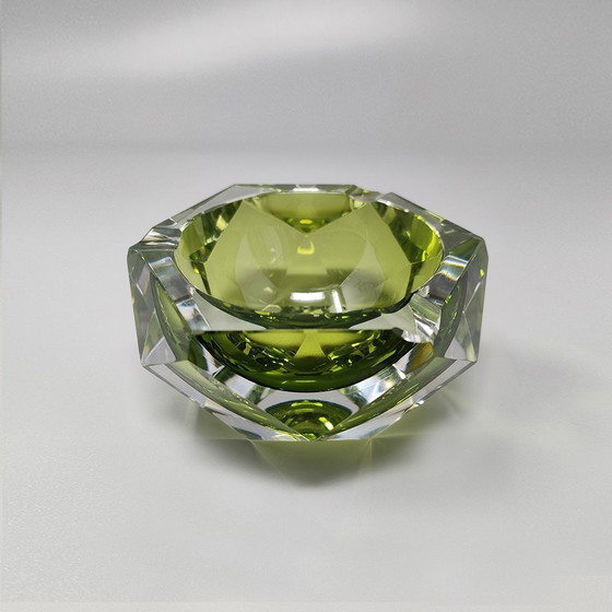 Image 1 of 1960S Astonishing Green Ashtray Or Catch-All By Flavio Poli For Seguso