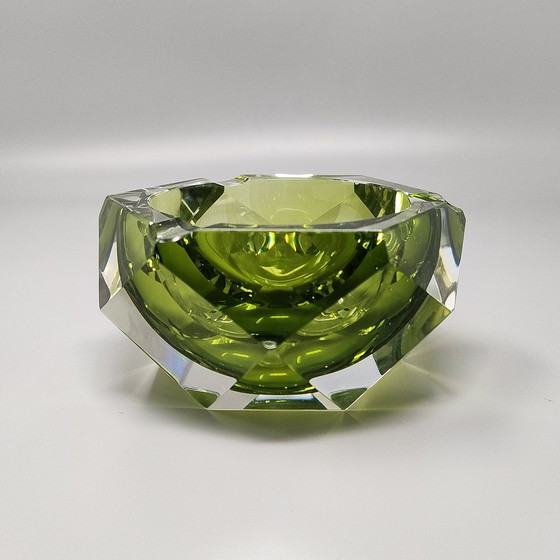 Image 1 of 1960S Astonishing Green Ashtray Or Catch-All By Flavio Poli For Seguso