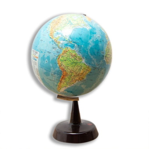 Vintage plastic globe, Czechoslovakia 1970