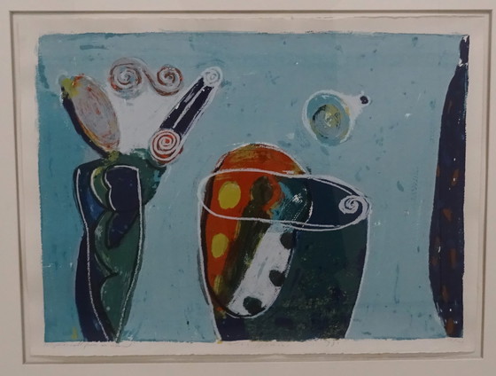 Image 1 of Piet Warffemius - screen print Telephone Call From an Island