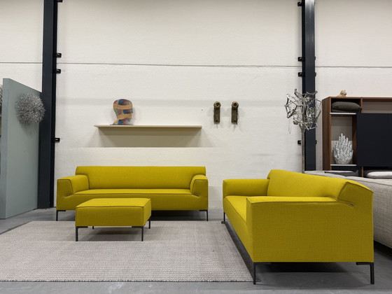 Image 1 of Design On Stock Bloq sofa set + Footstool Ploughwool 66