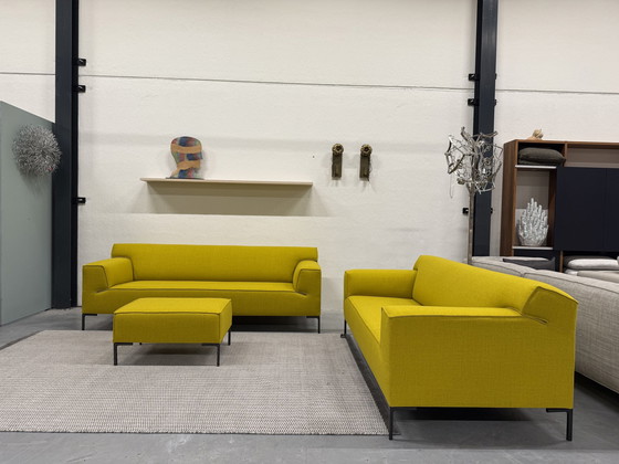 Image 1 of Design On Stock Bloq sofa set + Footstool Ploughwool 66