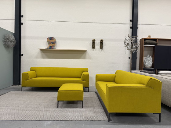 Image 1 of Design On Stock Bloq sofa set + Footstool Ploughwool 66