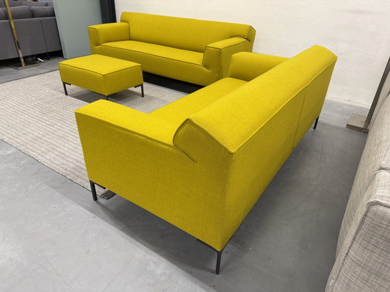 Image 1 of Design On Stock Bloq sofa set + Footstool Ploughwool 66