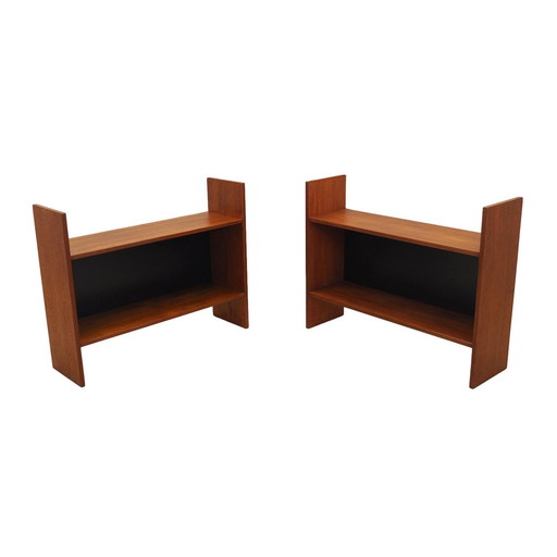 Set Of Two Teak Bookcases, Danish Design, 1970S, Production: Denmark