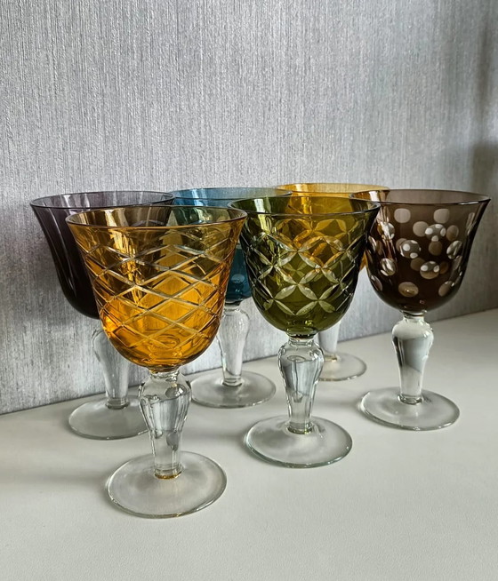 Image 1 of 6x Pols Potten wine glasses