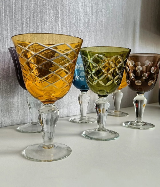 Image 1 of 6x Pols Potten wine glasses