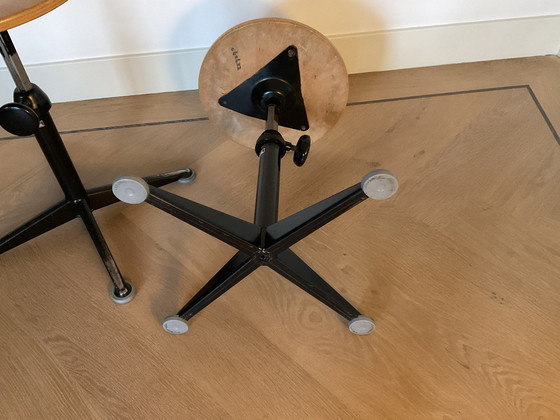 Image 1 of 2x Ahrend, Adjustable Stools