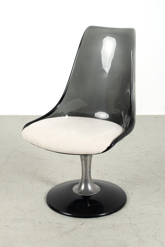 Image 1 of Ensemble de 4 chaises Lucite Tulip par Chromcraft