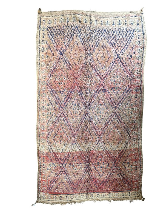 Image 1 of 1970S Moroccan Boujad Wool Rug 